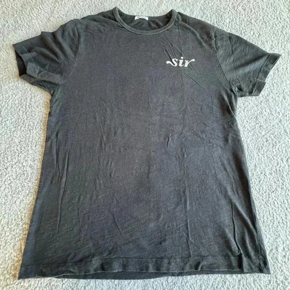 HIRO CLARK‎ Sir Black Men’s Short Sleeve T-shirt Size Large 2020 Tee Top Mens - Picture 1 of 5